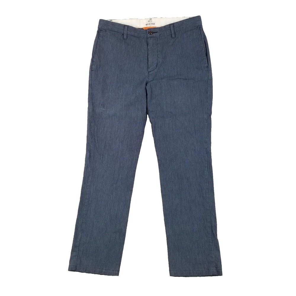 Dockers Modern Khaki Pants Mens 34x30 Blue Pinstripe Pacific Collection Stretch